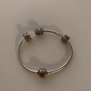 Pandora sterling silver bracelet - small